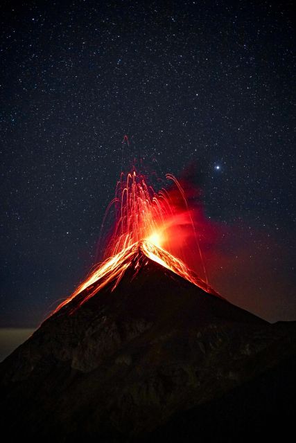 Acatenango Volcano Overnight Hike 2-Day Camping &Fuego Views - Camp, dinner, and the chance of red lava