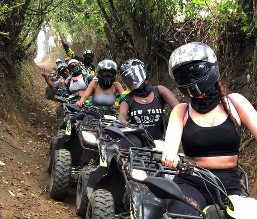 Antigua: Pacaya Volcano ATV Tour - Crossing volcanic sand and the private plantation