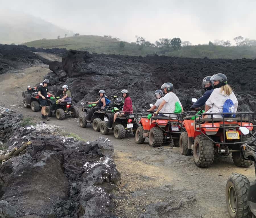 Antigua: Pacaya Volcano ATV Tour - The first trails: forests, rocks, and a local village