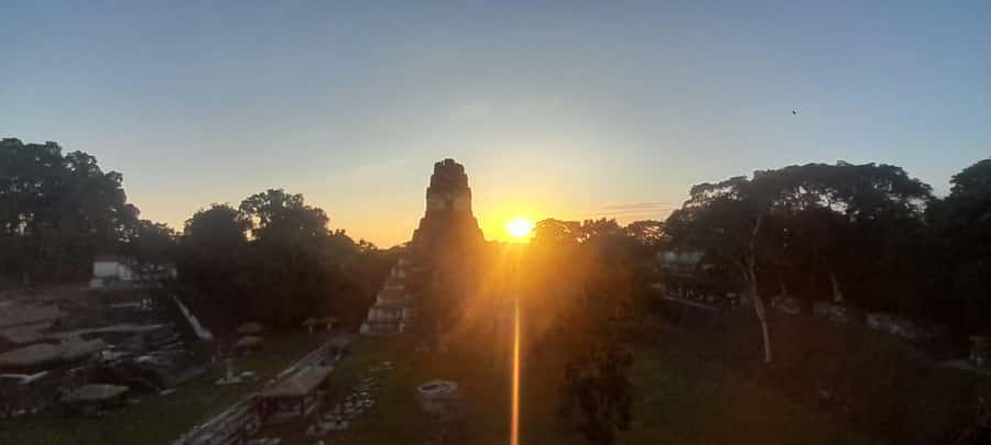 From Flores: Tikal Sunset Tour - Reaching Mundo Perdido before sunset