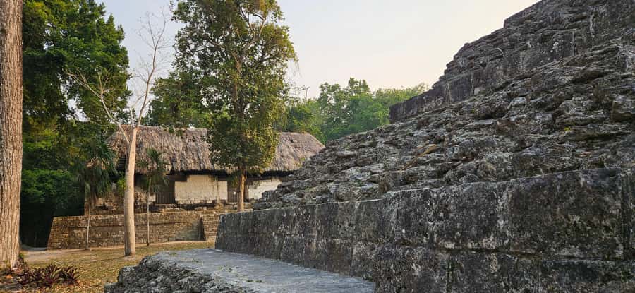 From Flores: Yaxha at Sunset Guided Tour - The Flores pickup and the road to Petén