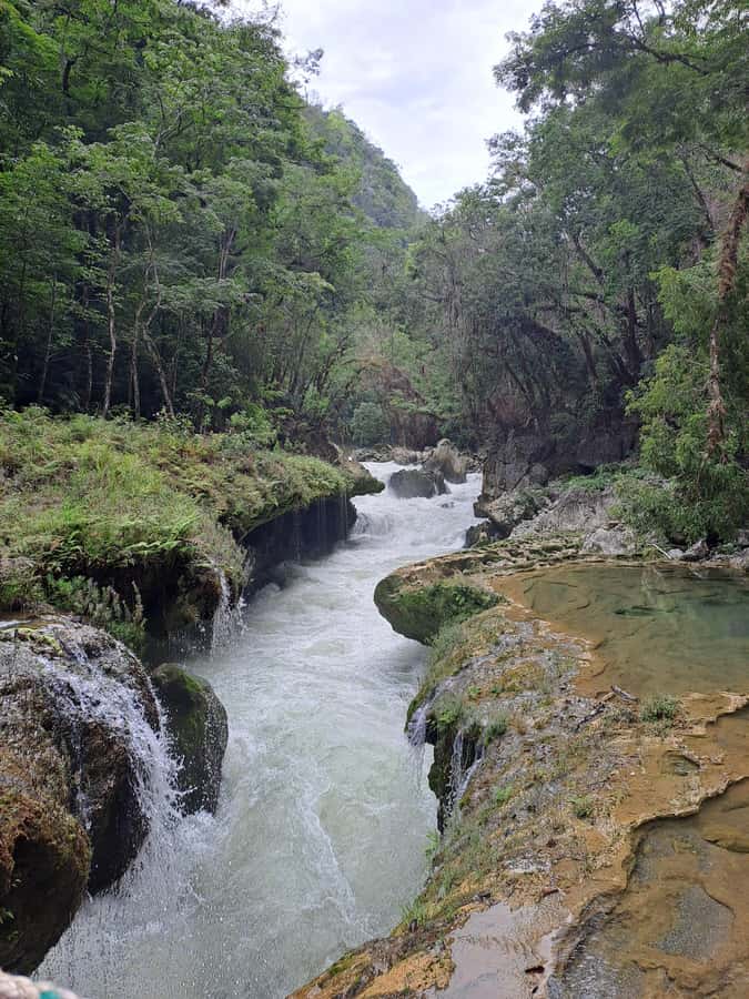 From Guatemala City to Semuc Champey in one day. - The Cahabón River and Cobán’s local character