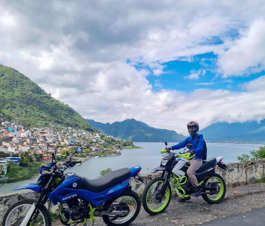 Lake Atitlán Motorcycle Adventure - El Cerro de Oro and the changing lake views