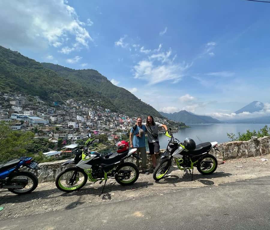 Lake Atitlán Motorcycle Adventure - Santiago Atitlán near the water