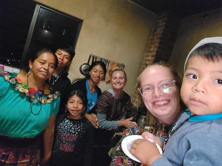 Mayan Home Stay San Jorge Lake Atitlan - Wearing Maya clothing and taking photographs