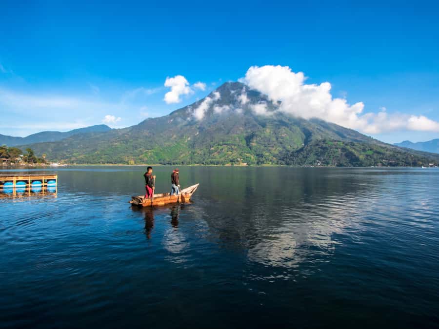 One-day tour from Antigua to Lake Atitlán - San Juan La Laguna and the work behind the textiles