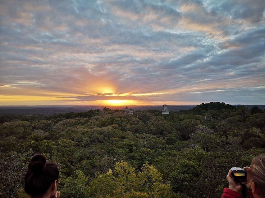 Tikal Sunrise, Archeological focus and Wildlife Spotting - Temple II and Temple I: two different ways to see Tikal