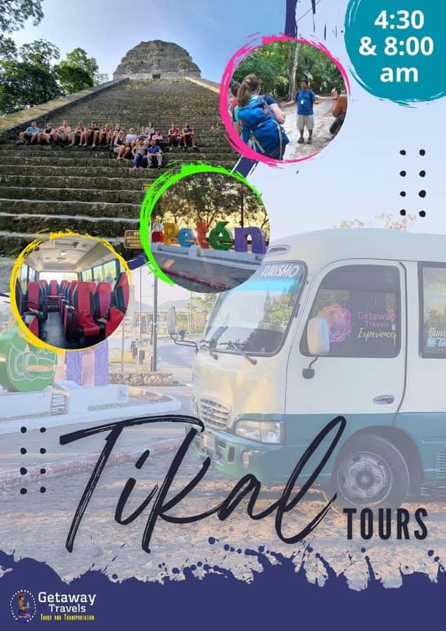 Tour and transportation with tour guide to Tikal. - Leaving Flores from YO AMO PETEN